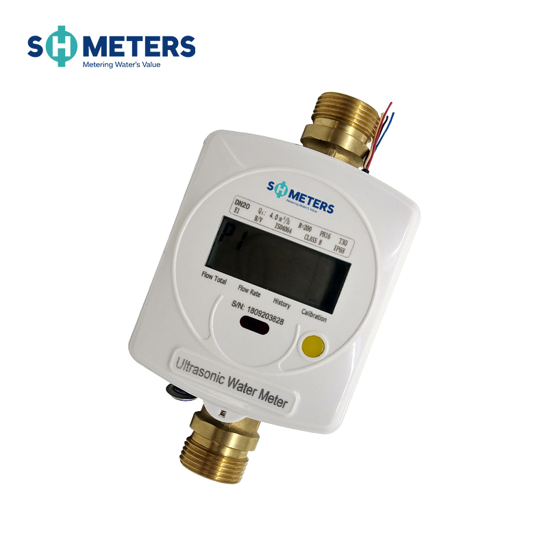 Ultrasonic Water Meter Wireless Brass Body R200