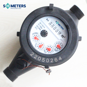 DN15-DN50 Home Water Meter OEM Cold Water Easy Installation Multi-jet Plastic Water Meter