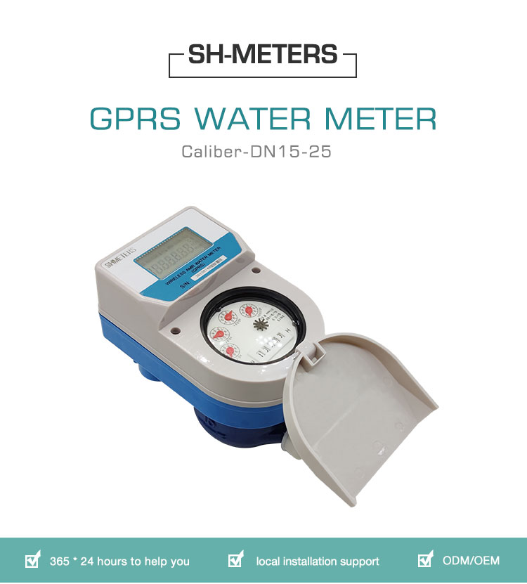 How does GPRS wireless remote water meter read?