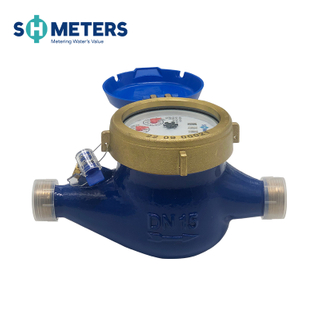 DN15~DN50 Brass Material Class C Multi Jet Dry Type Water Meter Mechanical Water Meter Domestic Residential