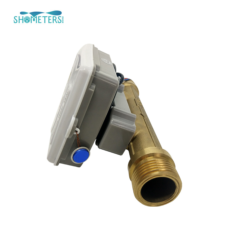 Cold brass coupling ball valve ultrasonic water meter