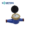 DN25 brass b class Brass Body water meter Multi Jet water meter in china