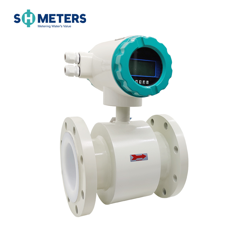  4 inch 220v digital flowmeter for water with solenoid valve made in china