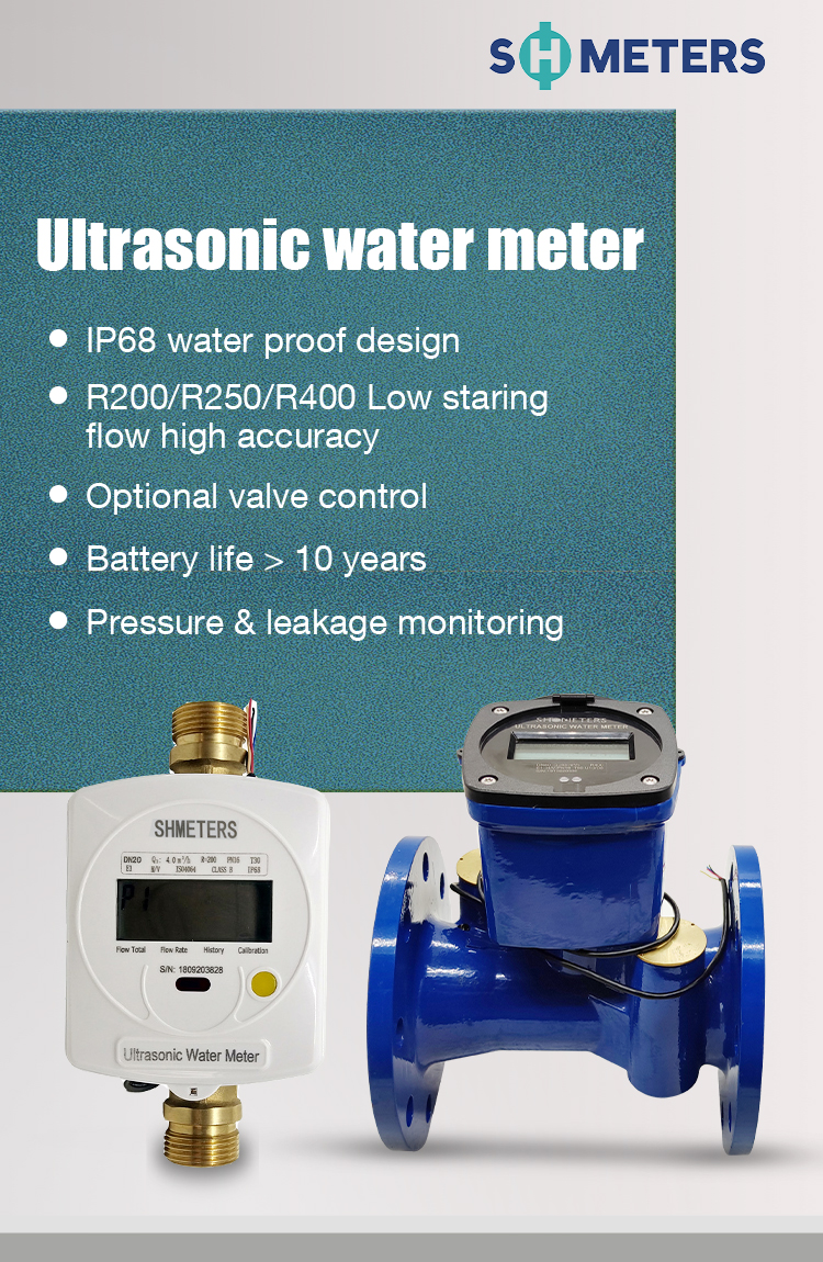 Features and applications of ultrasonic water meters