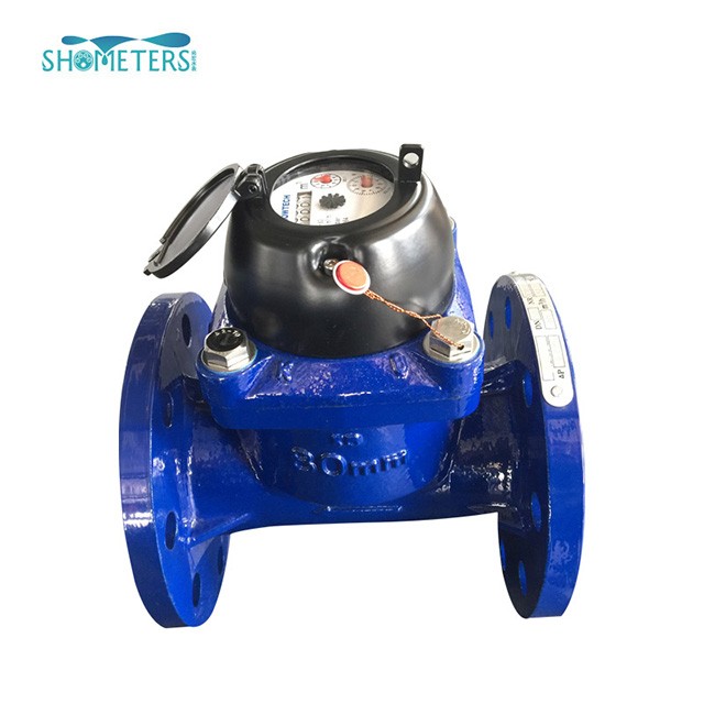 DN400 cast iron flange industrial woltman water meter pulse output