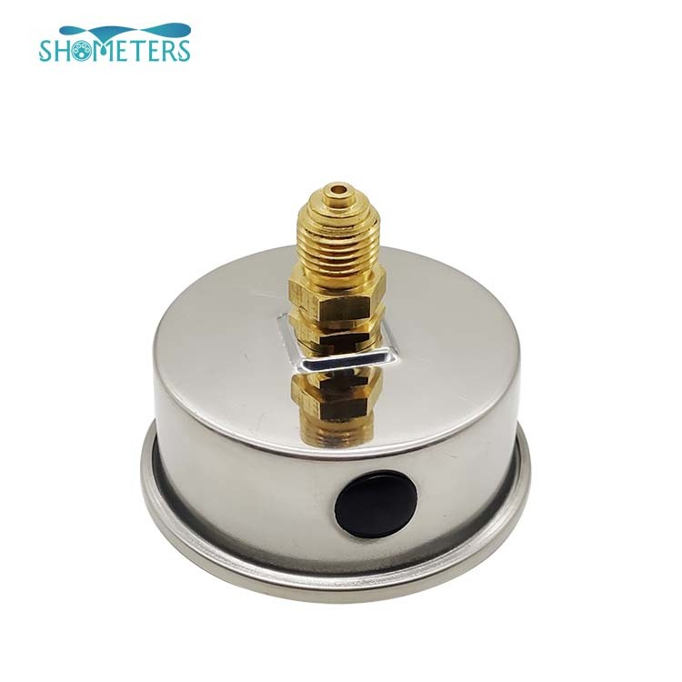 40mm shockproof water pipe oil filled pressure gauge